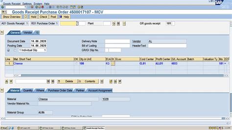 Component Code MM-IM Component Name Inventory Management Description Posting with reference to a third-party purchase order to document deliveries from another vendor to a. . Statistical goods receipt in sap